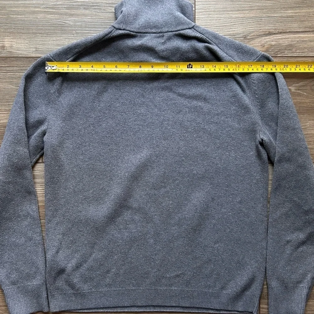 Banana Republic | Supima Cotton Mock Turtleneck in Dark Grey (Small)